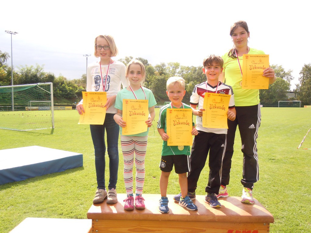 v. l. n. r. Hannah Rödel, Lena Ziegler, Louis Hemmer, Noah Dincher, Pascale Bachmann